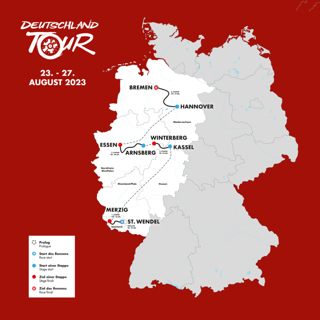 Deutschland Tour 2023 direkt vor der Haustür